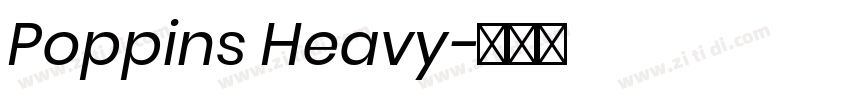 Poppins Heavy字体转换
